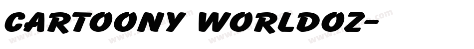 Cartoony Worldoz字体转换